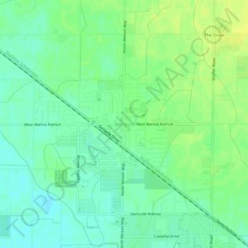 Winton topographic map, elevation, terrain