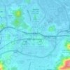 大橋 topographic map, elevation, terrain