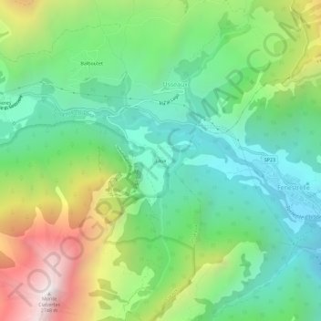 Laux topographic map, elevation, terrain