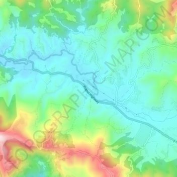Tharpu topographic map, elevation, terrain