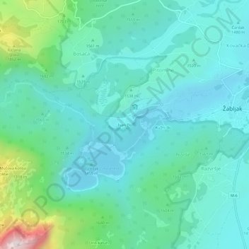 Ivan Do topographic map, elevation, terrain