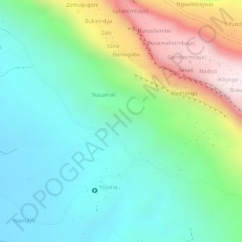 Kapiro topographic map, elevation, terrain