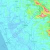 Thrissur topographic map, elevation, terrain