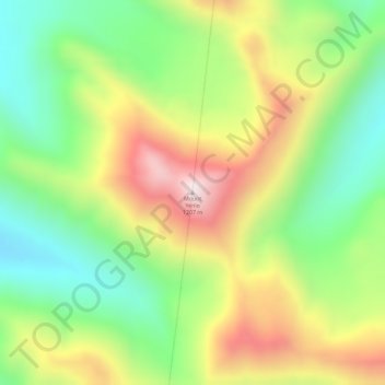 Mount Yenlo topographic map, elevation, terrain