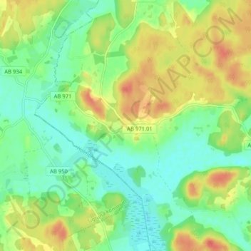 Närtuna topographic map, elevation, terrain