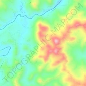 Vella Vista topographic map, elevation, terrain