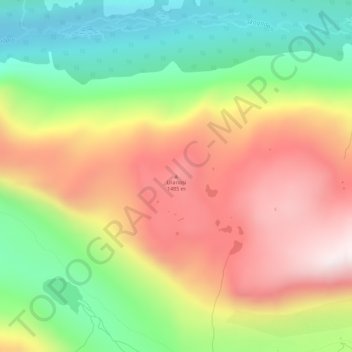 Uranosi topographic map, elevation, terrain
