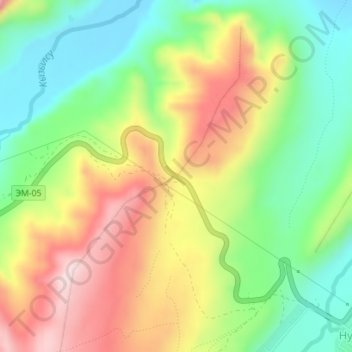 Irkeschtam Pass topographic map, elevation, terrain