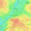 Angers topographic map, elevation, terrain