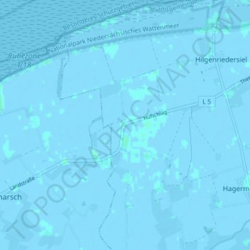 Hufschlag topographic map, elevation, terrain