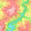 Le Theillet topographic map, elevation, terrain