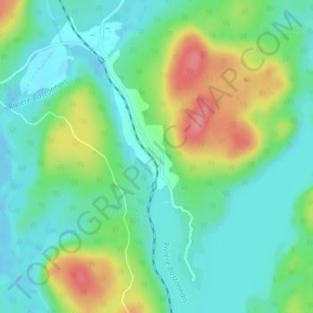 Van Bruyssel topographic map, elevation, terrain
