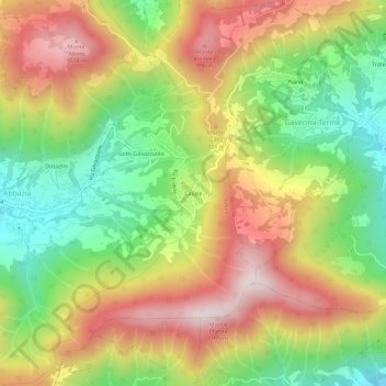 Casale topographic map, elevation, terrain