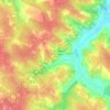 Le Grand Monguillet Nord topographic map, elevation, terrain