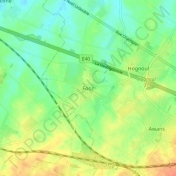 Fooz topographic map, elevation, terrain