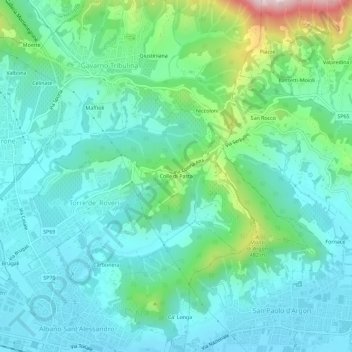 Colle di Pasta topographic map, elevation, terrain