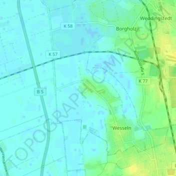 Wildpfal topographic map, elevation, terrain