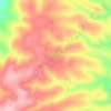 Berad topographic map, elevation, terrain