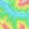 Les Faures en Valjouffrey topographic map, elevation, terrain