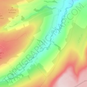 Horsehouse topographic map, elevation, terrain