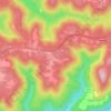 Pinhook topographic map, elevation, terrain