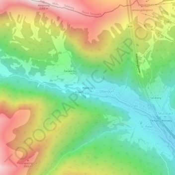 Abwerzg topographic map, elevation, terrain