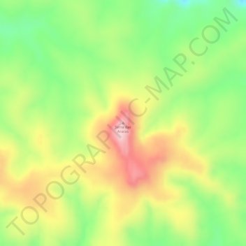 Serra das Araras topographic map, elevation, terrain