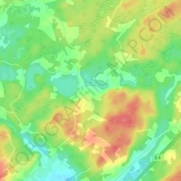 Sjöhultet topographic map, elevation, terrain