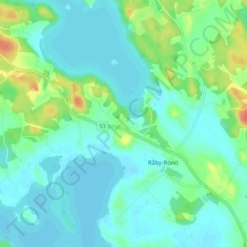 Edstorp topographic map, elevation, terrain