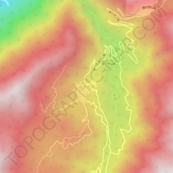 Delgon topographic map, elevation, terrain