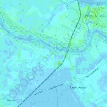 Dammsdeich topographic map, elevation, terrain
