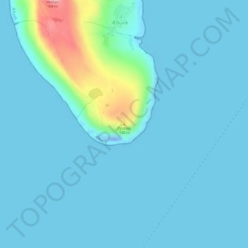 Eystnes topographic map, elevation, terrain