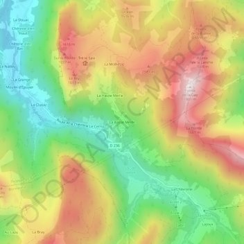 La Basse Meille topographic map, elevation, terrain