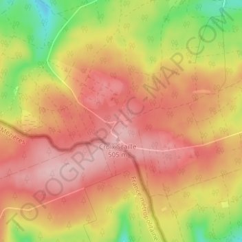 Ancienne Ferme Jacob topographic map, elevation, terrain