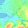 Pont An Traon topographic map, elevation, terrain