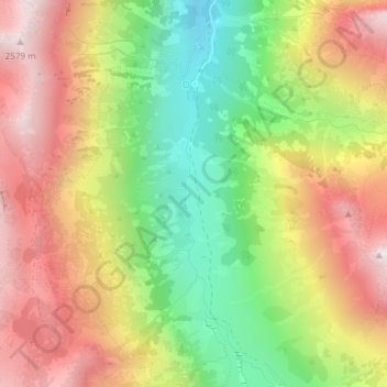Gias della Casa topographic map, elevation, terrain