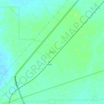Sohal topographic map, elevation, terrain
