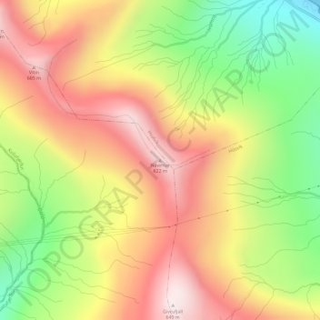 Navirnar topographic map, elevation, terrain