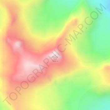 Mount Nick topographic map, elevation, terrain
