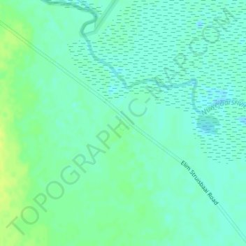 Soutbos topographic map, elevation, terrain