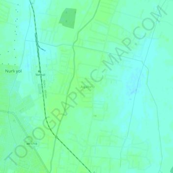 Aqaltın topographic map, elevation, terrain