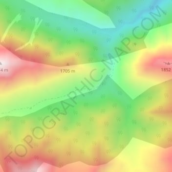 Dibecik topographic map, elevation, terrain