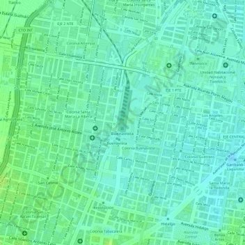 Forum Buenavista topographic map, elevation, terrain