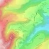 Les Cros topographic map, elevation, terrain