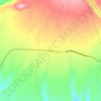 Bondo topographic map, elevation, terrain