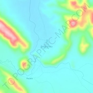 Bella Vista topographic map, elevation, terrain