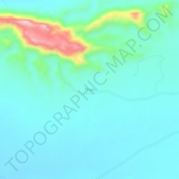 Than topographic map, elevation, terrain