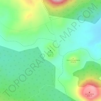 Volcán Piripitillo topographic map, elevation, terrain