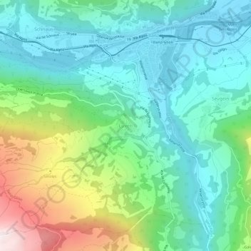 Luven topographic map, elevation, terrain