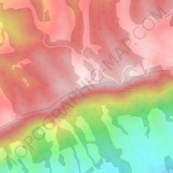 Grotão topographic map, elevation, terrain